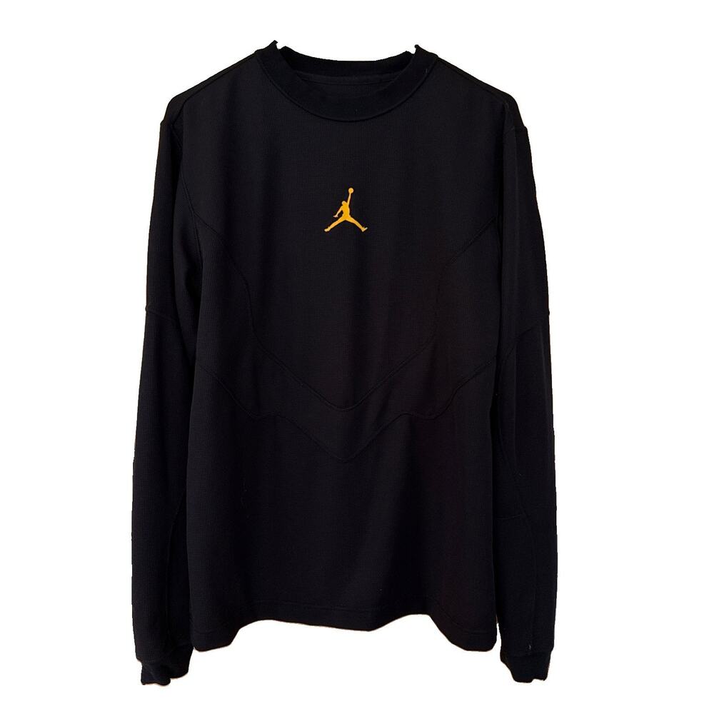 Nike Air Jordan Long Sleeve Black Shirt Mens Medium “sample”
